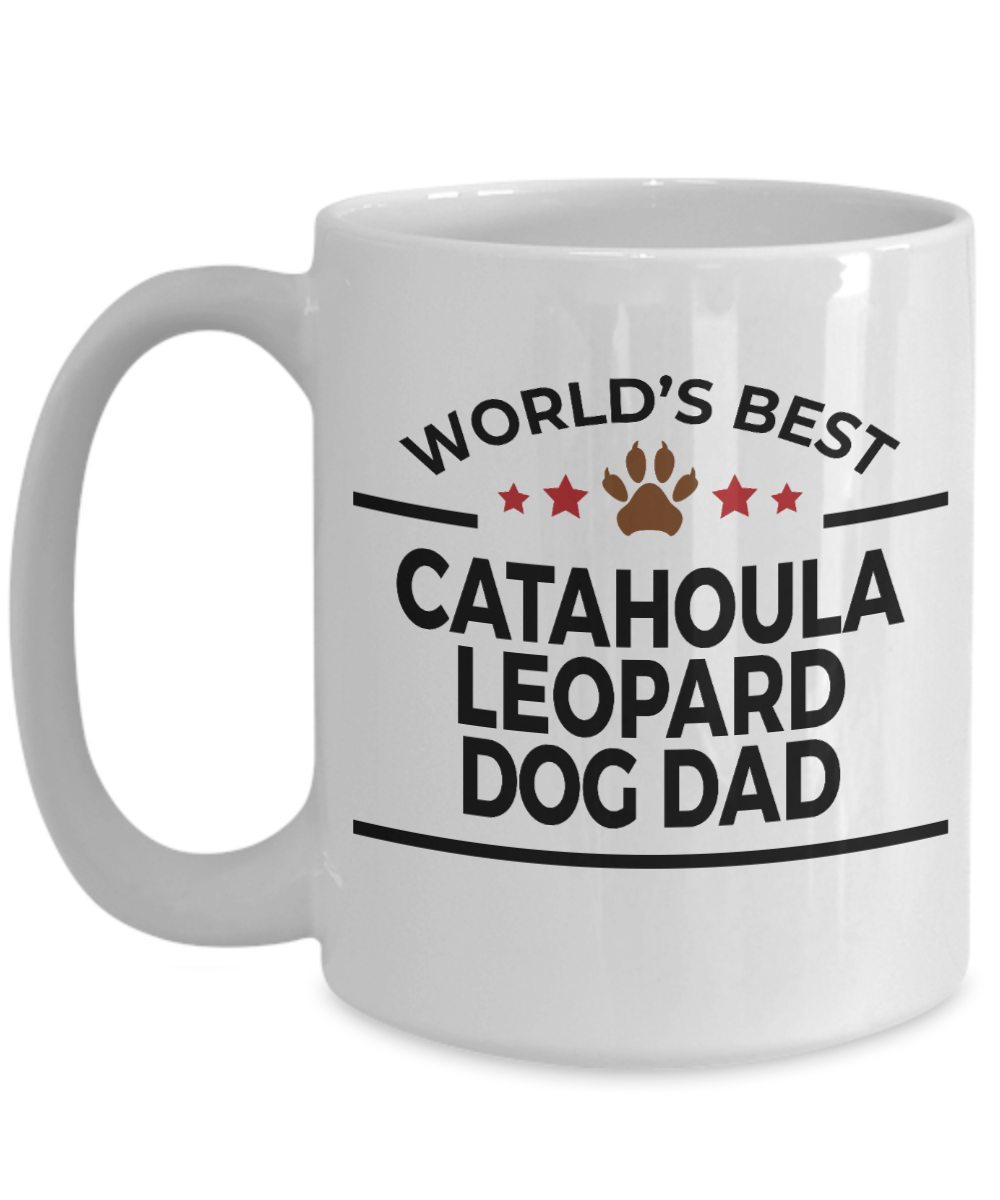 Catahoula Leopard Dog Best Dad Ceramic Coffee Mug