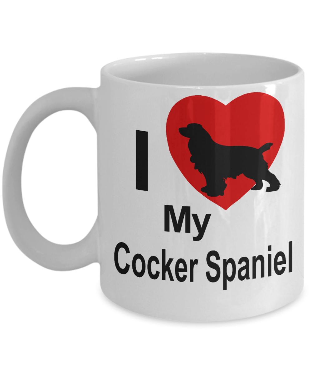 Cocker Spaniel Dog Lover Gift White Ceramic Coffee Mug