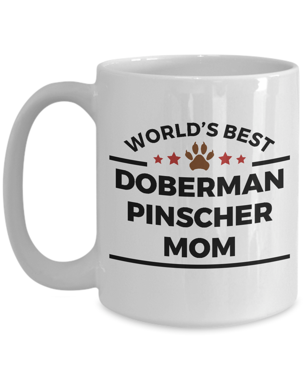 Doberman Pinscher Dog Lover Gift World's Best Mom Mother's Day Birthday Coffee Mug