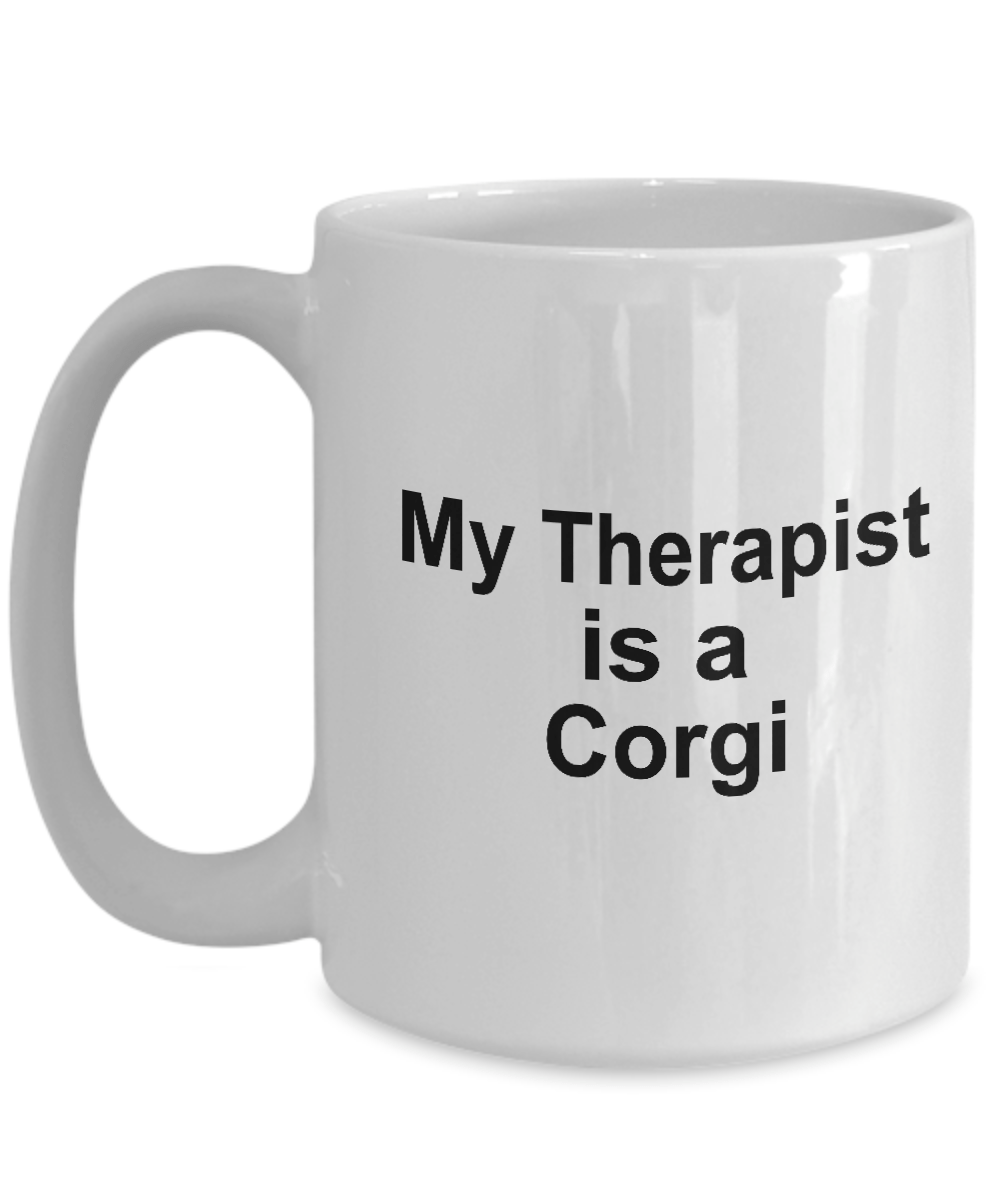 Funny Corgi Dog Therapist Coffee Mug