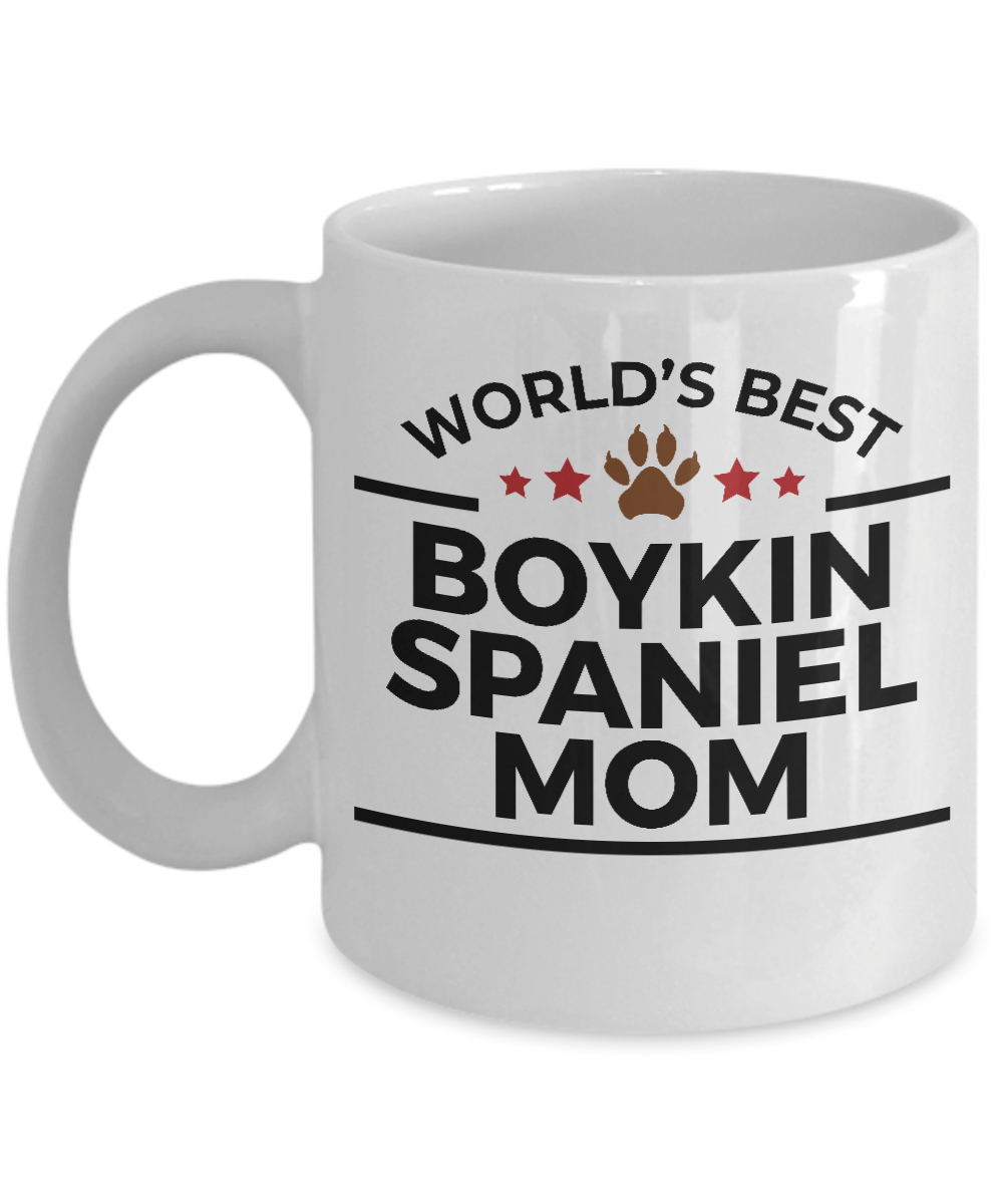 Boykin Spaniel Dog Lover Gift World's Best Mom Birthday Mother's Day White Ceramic Coffee Mug