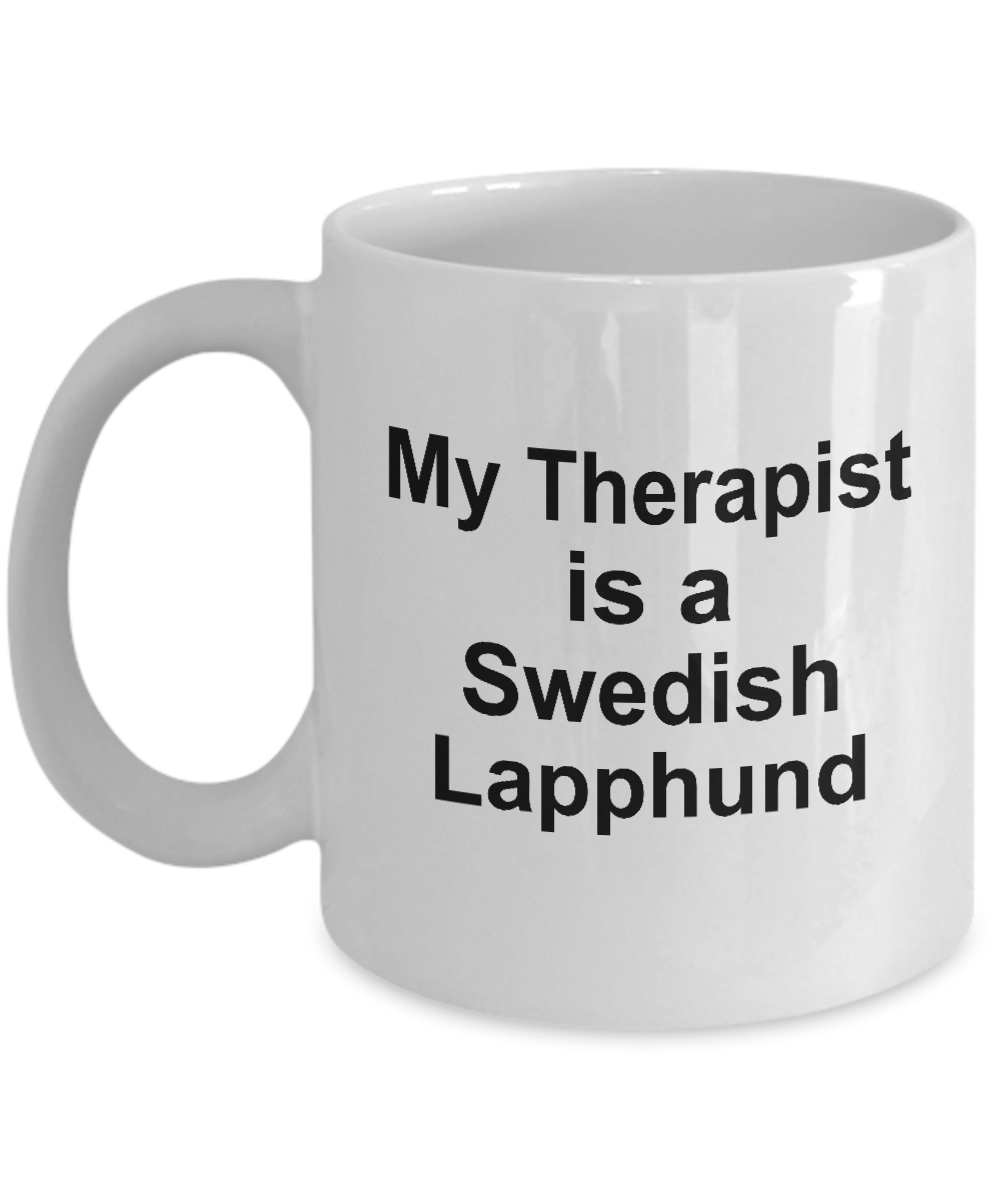 Swedish Lapphund Dog Therapist White Ceramic Coffee Mug