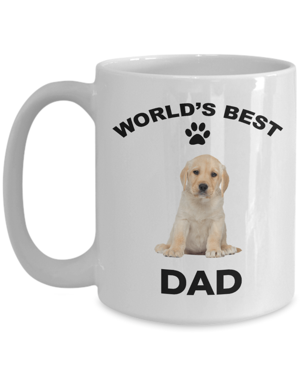 Yellow Labrador Retriever Best Dad Coffee Mug