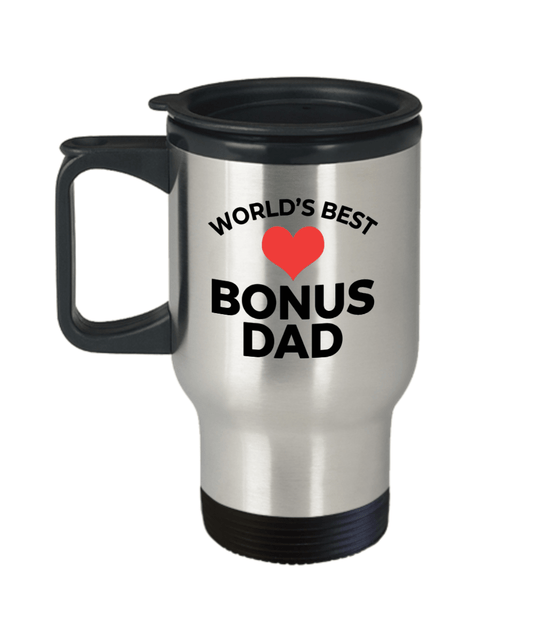 World's Best Bonus Dad Travel Mug