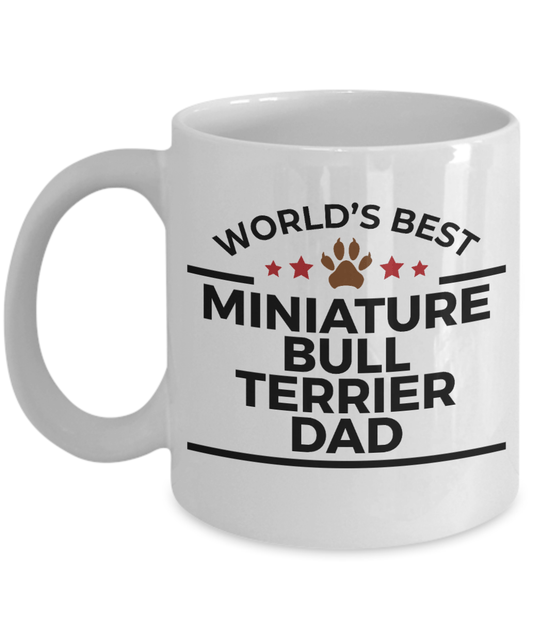 Miniature Bull Terrier Dog Dad Coffee Mug