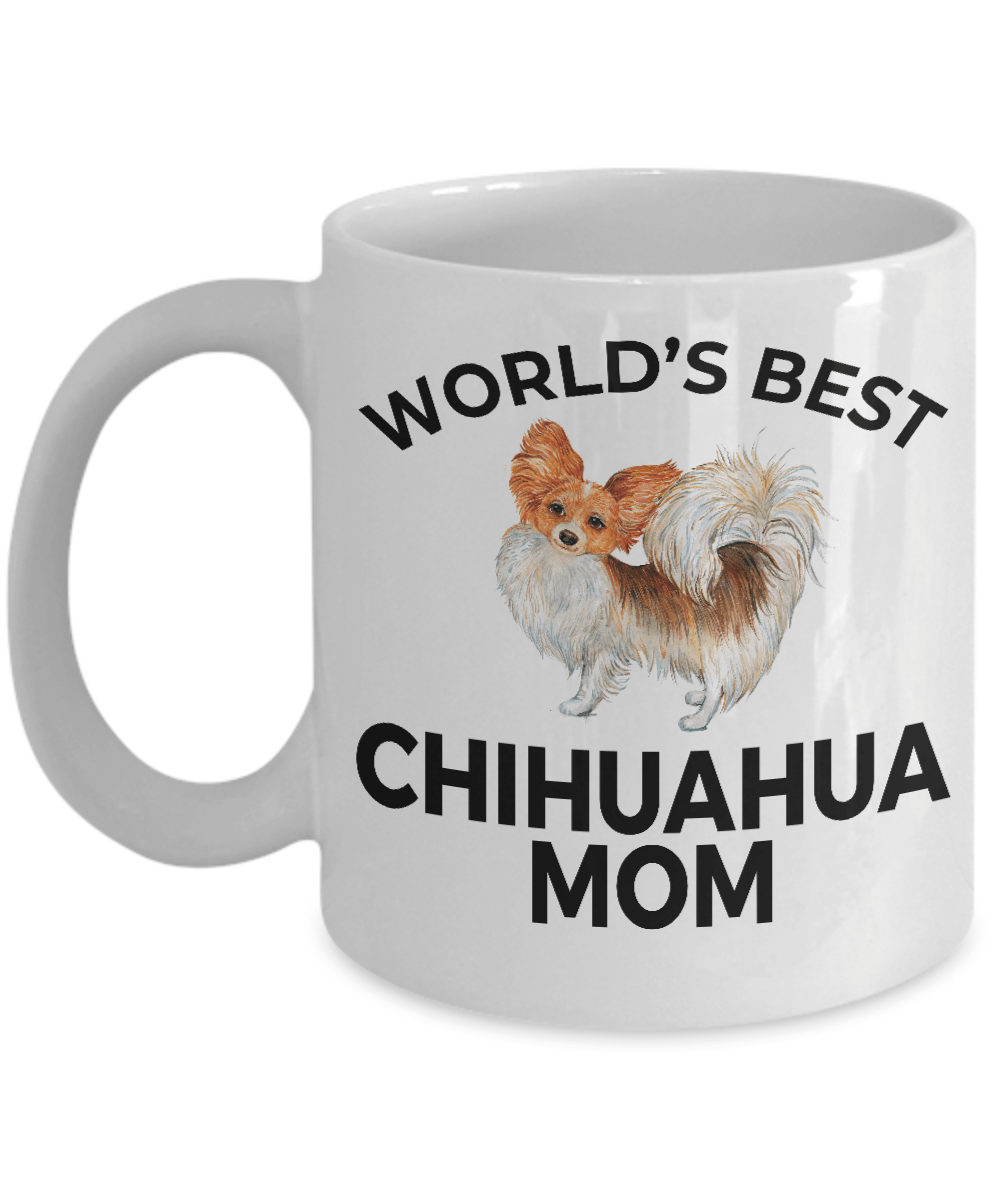 Chihuahua Long Haired Dog Mom Coffee Mug