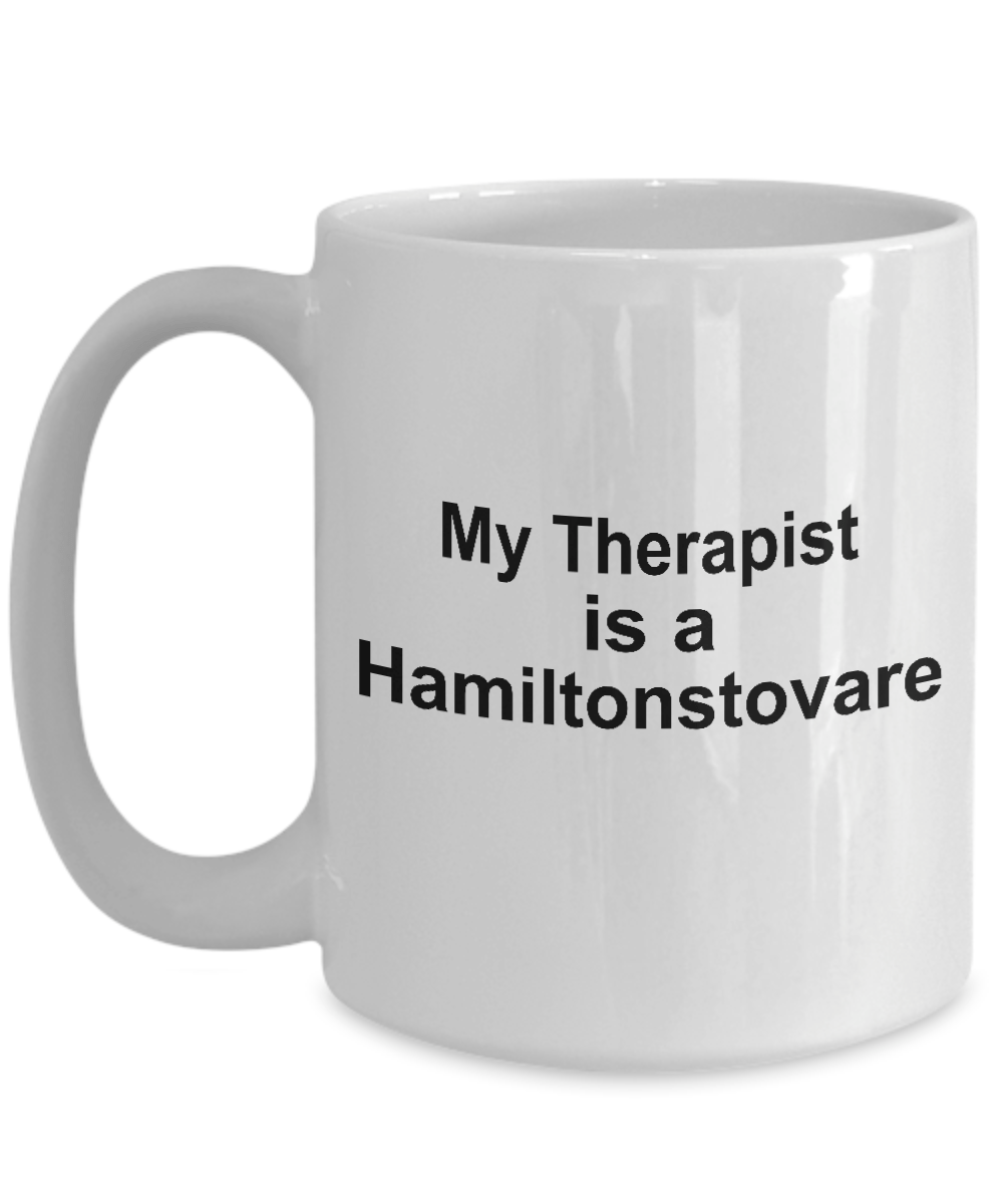 Hamiltonstovare Dog Owner Lover Funny Gift Therapist White Ceramic Coffee Mug