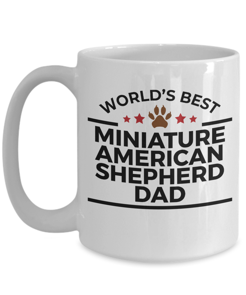 Miniature American Shepherd Dog Dad Coffee Mug