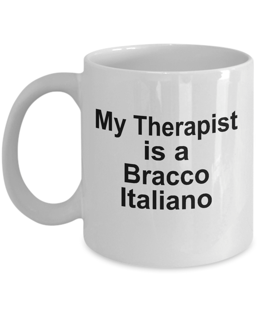 Bracco Italiano Dog Owner Lover Funny Gift Therapist White Ceramic Coffee Mug