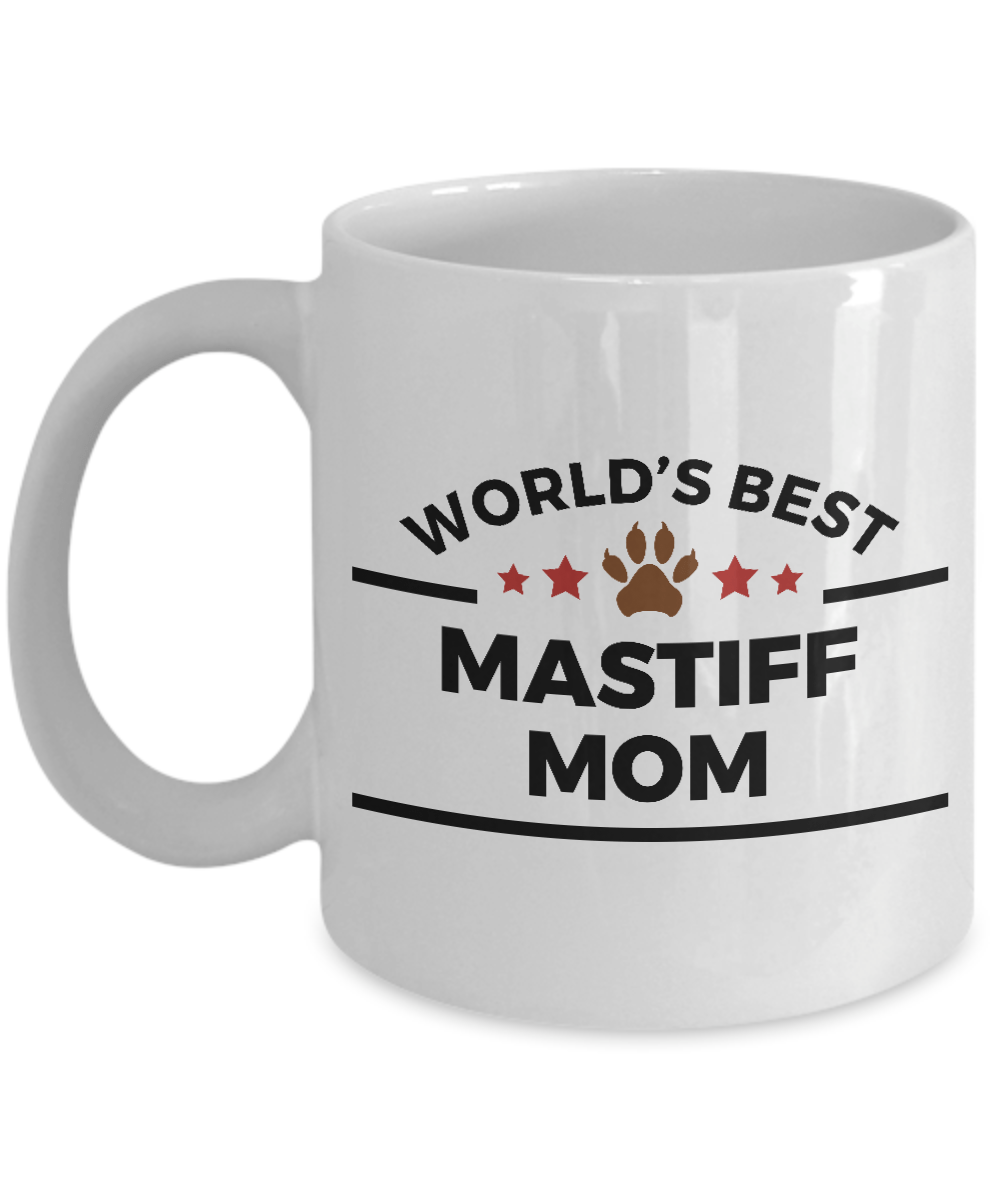 Mastiff Dog Lover Mug Gift World's Best Mom Coffee Cup Birthday Mother's Day