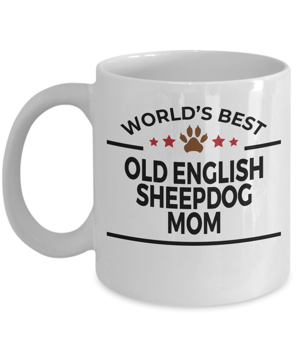 Old English Sheepdog Dog Mom Coffee Mug