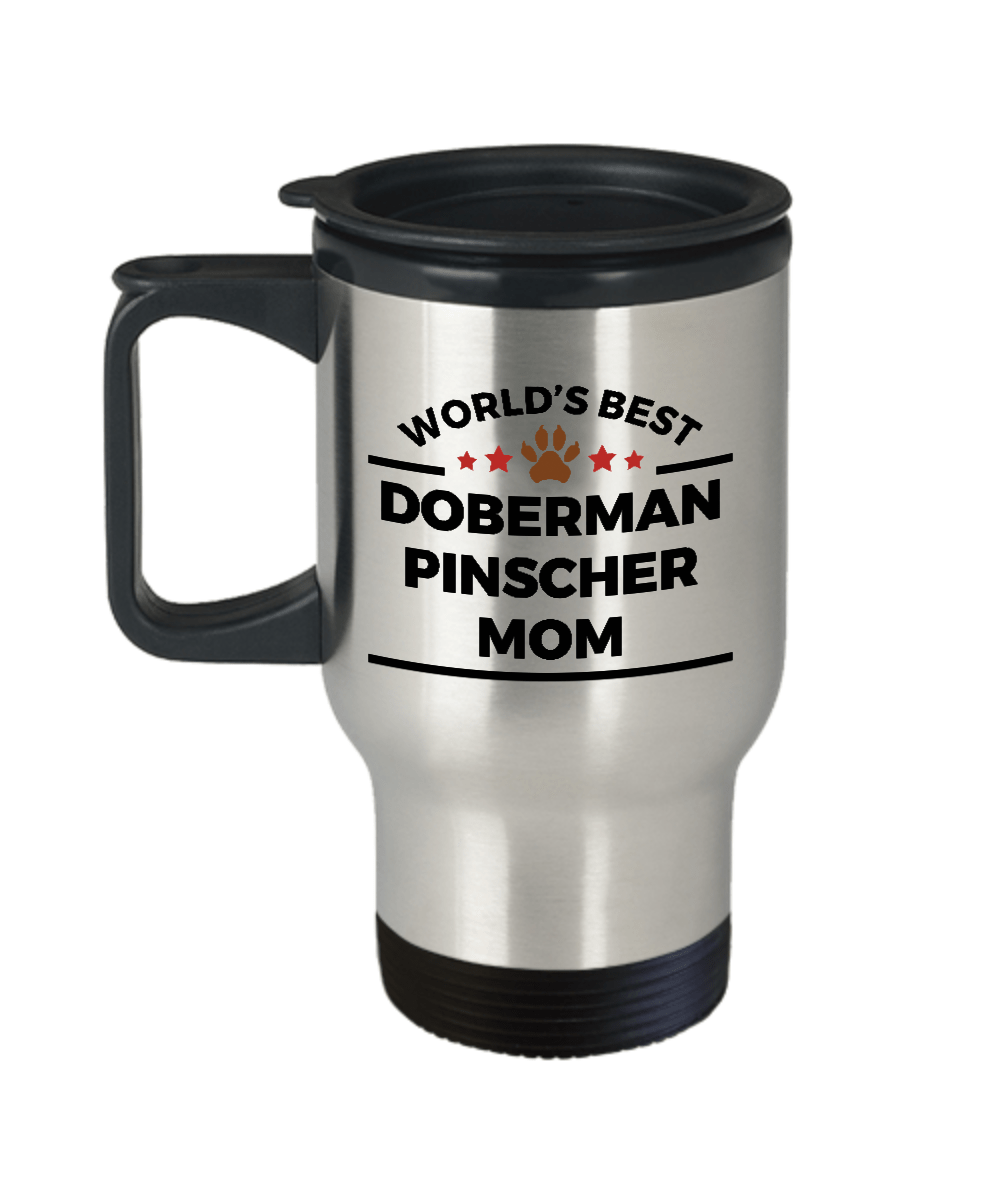 Doberman Pinscher Dog Mom Travel Coffee Mug