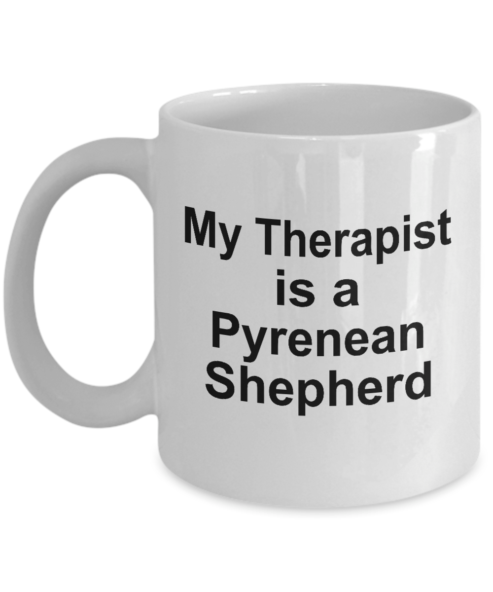 Pyrenean Shepherd Dog Owner Lover Funny Gift Therapist White Ceramic Coffee Mug