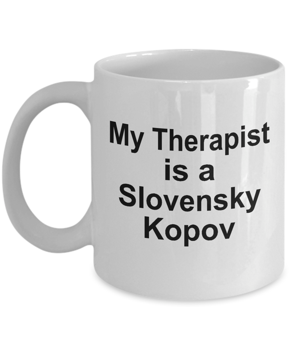 Slovensky Kopov Dog Owner Lover Funny Gift Therapist White Ceramic Coffee Mug