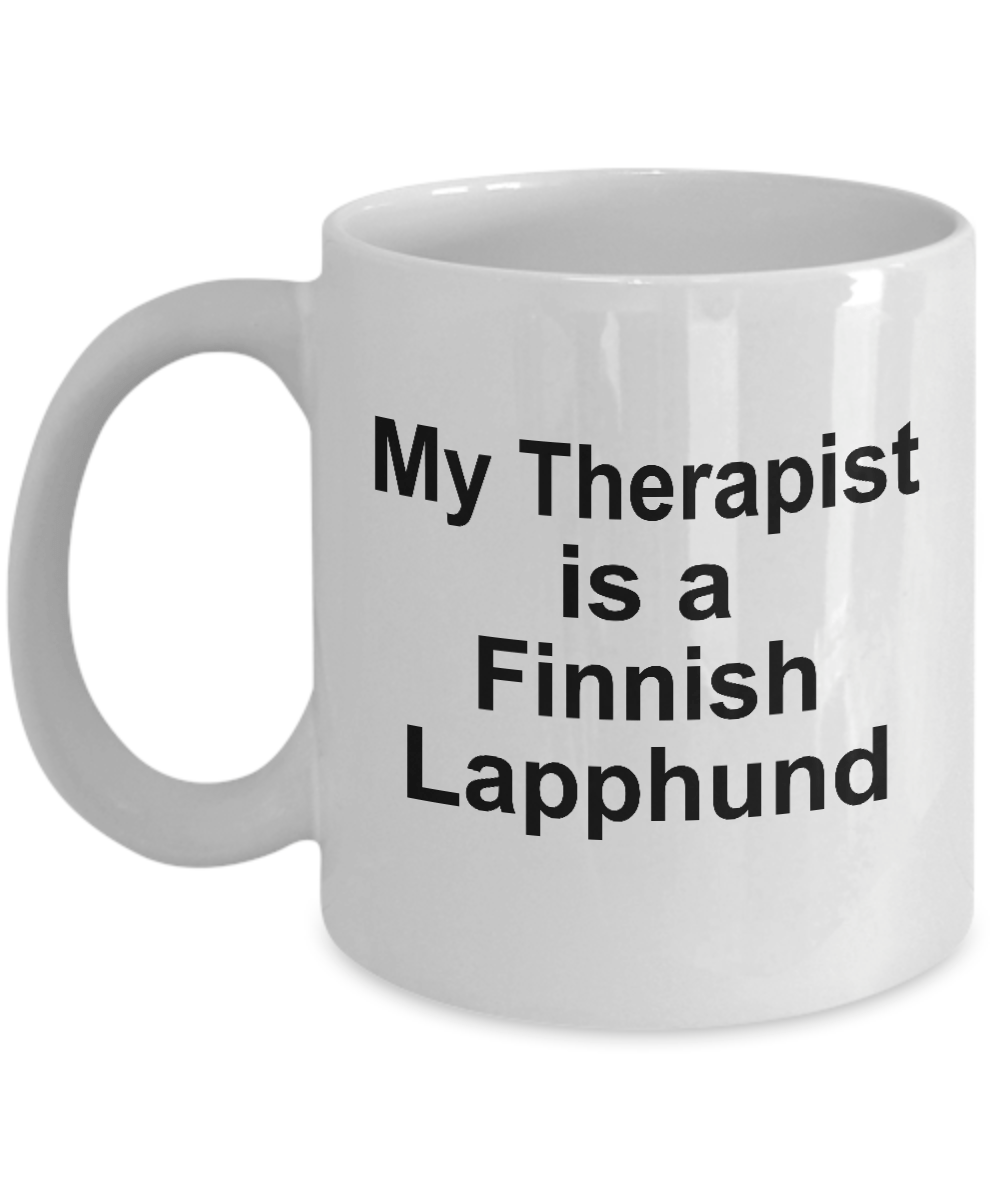 Finnish Lapphund Dog Owner Lover Funny Gift Therapist White Ceramic Coffee Mug