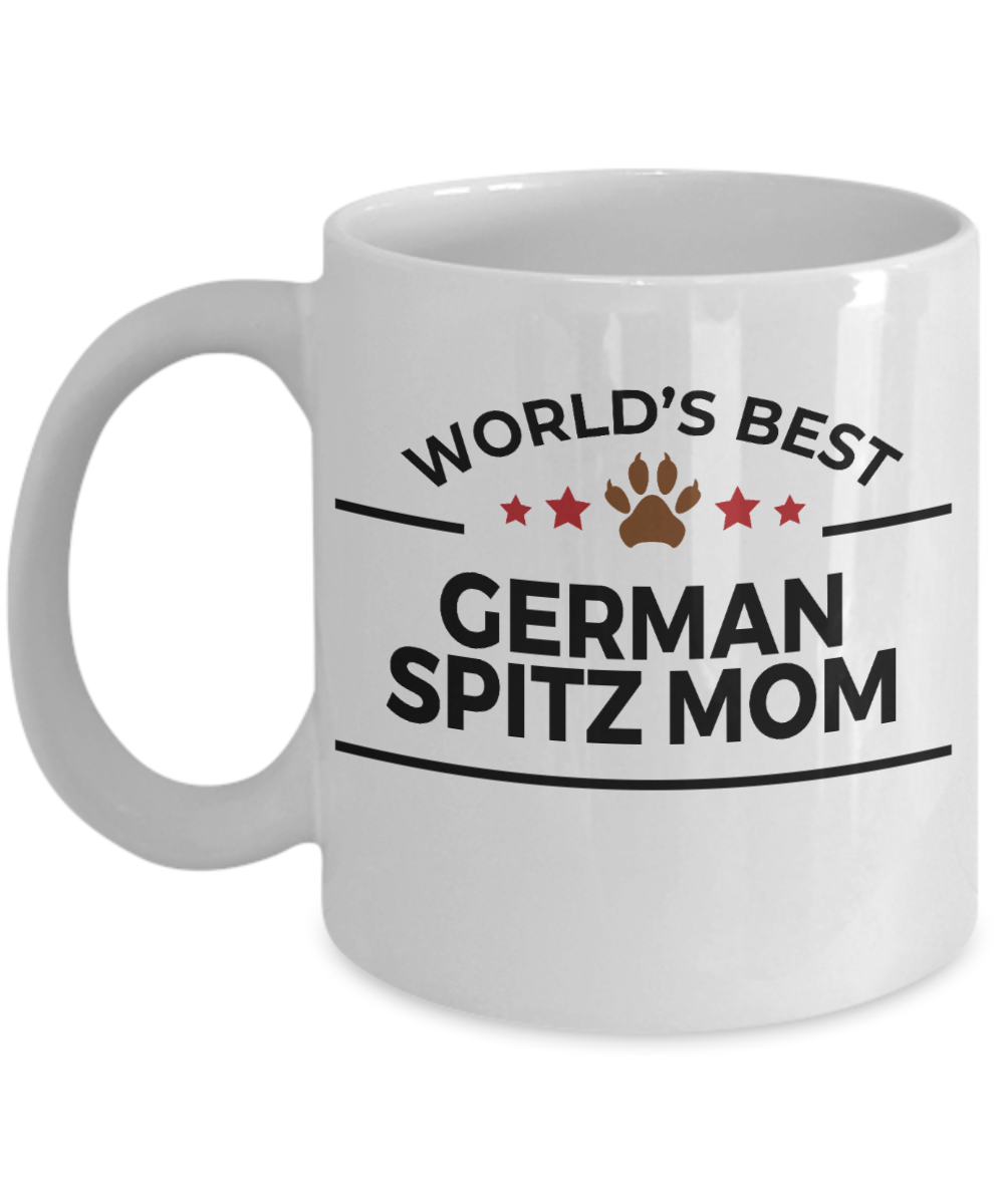 German Spitz Dog Lover Gift World's Best Mom Birthday Mother's Day White Ceramic Coffee Mug