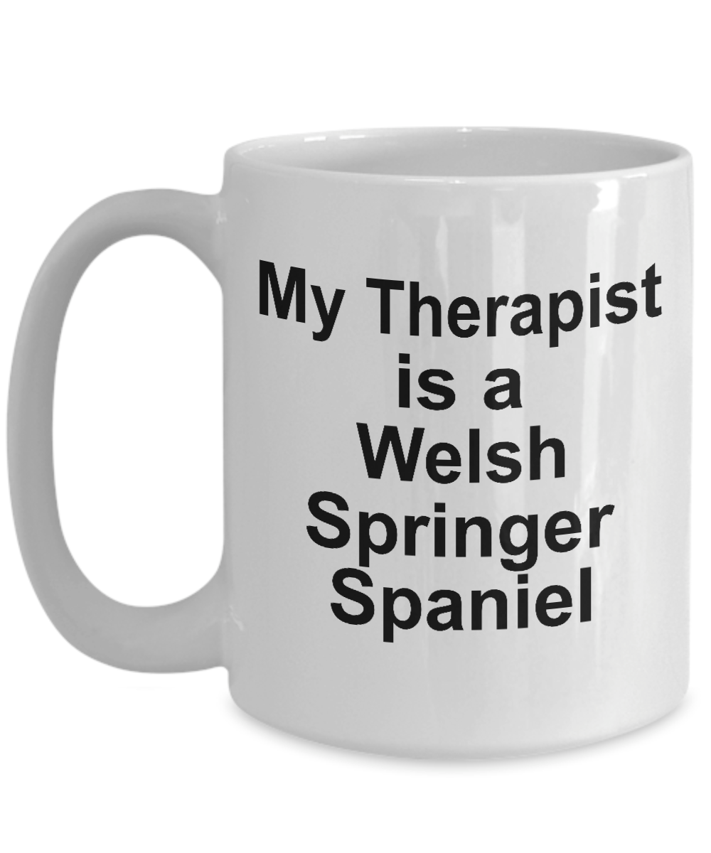 Welsh Springer Spaniel Dog Therapist Coffee Mug