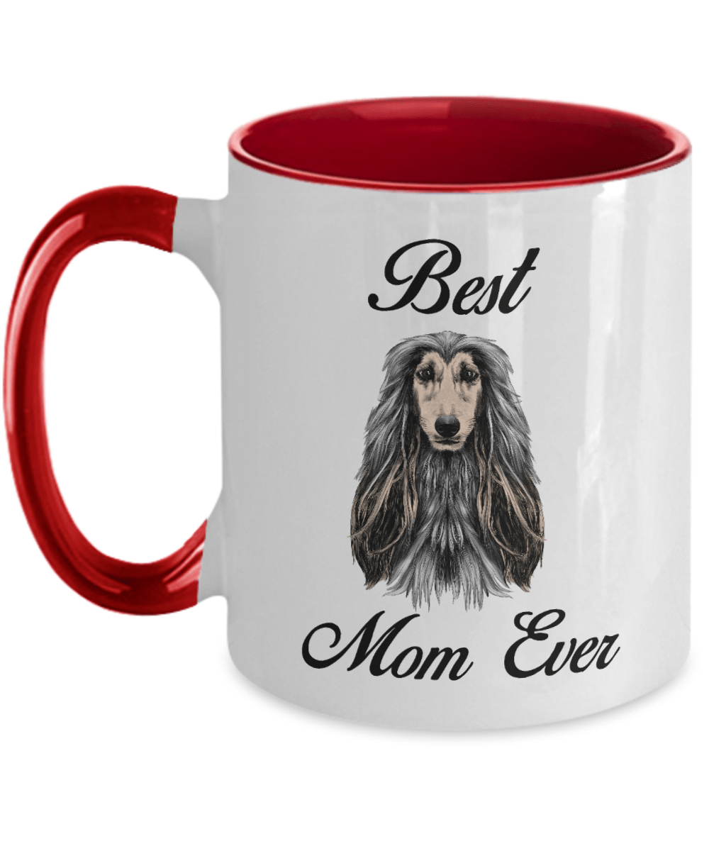 Best Afghan Hound Mom Ever Two Toned Coffee Mugs