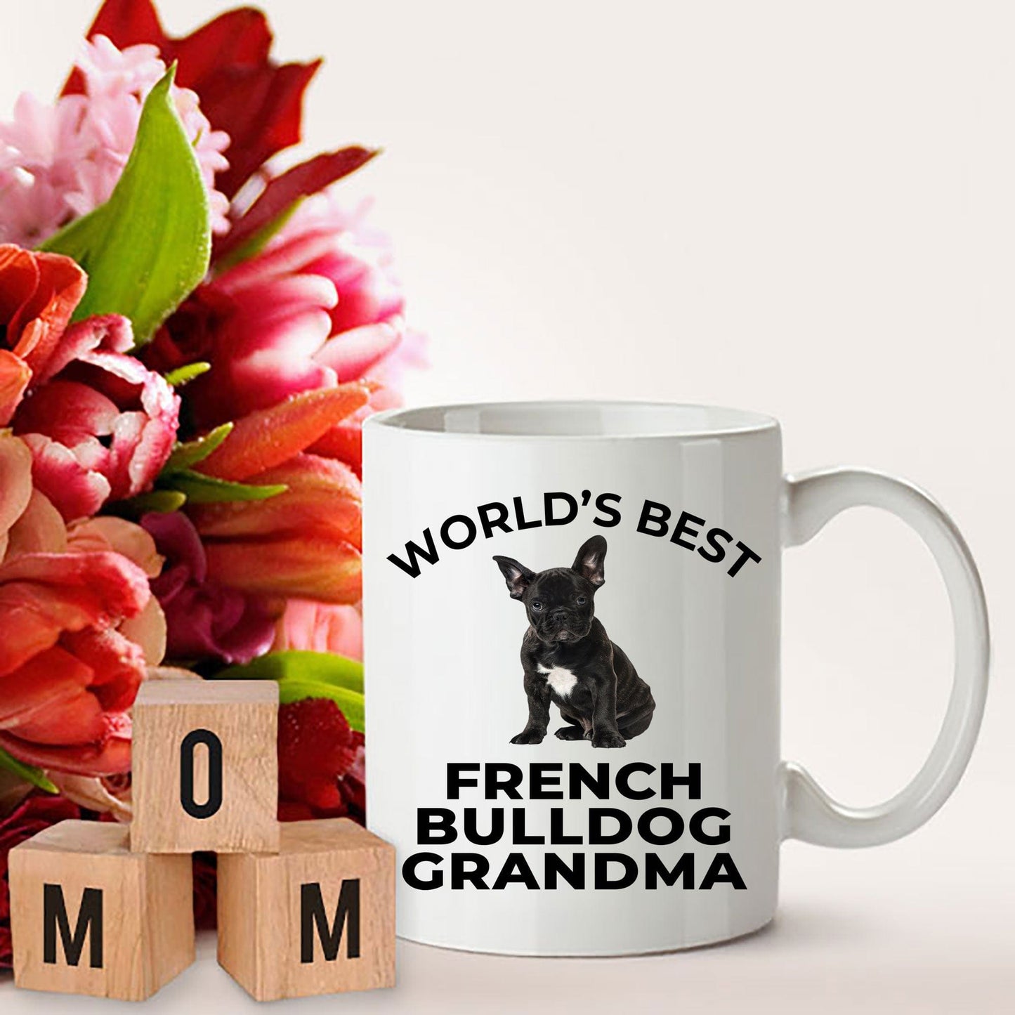 French Bulldog Grandma Puppy Dog Coffee Mug