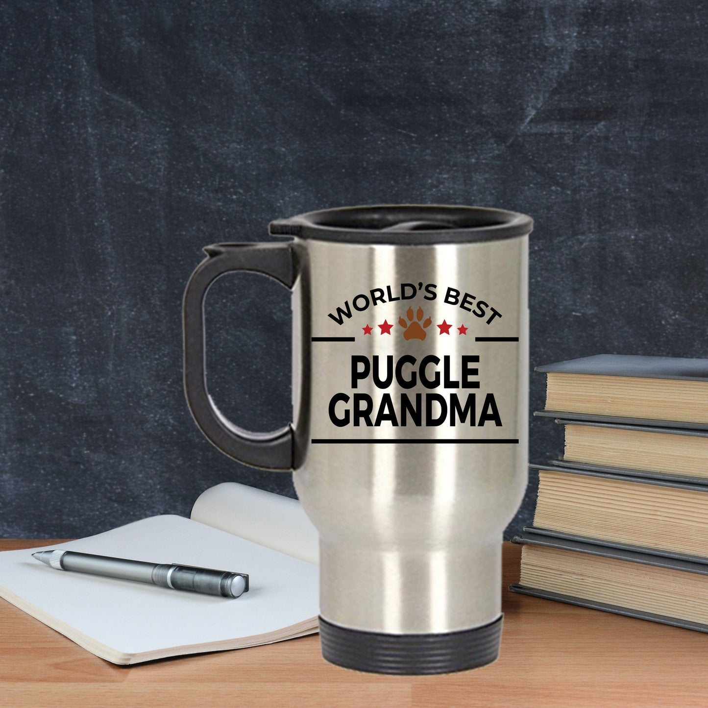 Puggle Dog Grandma Travel Mug