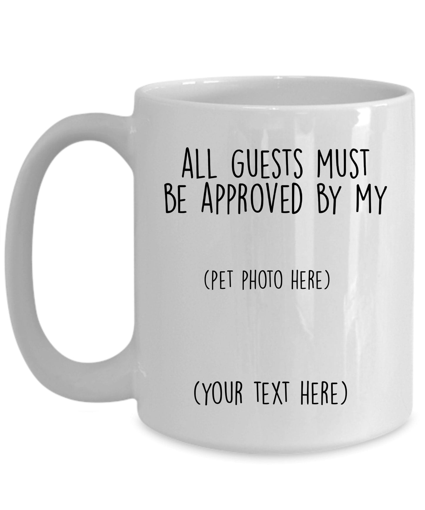 American Staffordshire Terrier - Pitbull - ceramic coffee mug - All guests must be approved