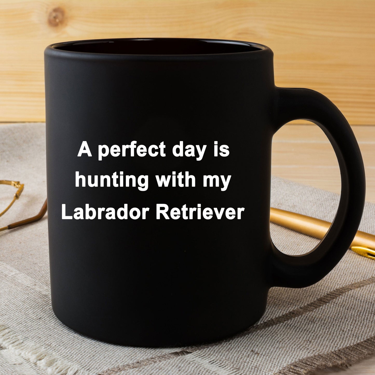 Labrador Retriever Hunter Black Coffee Mug