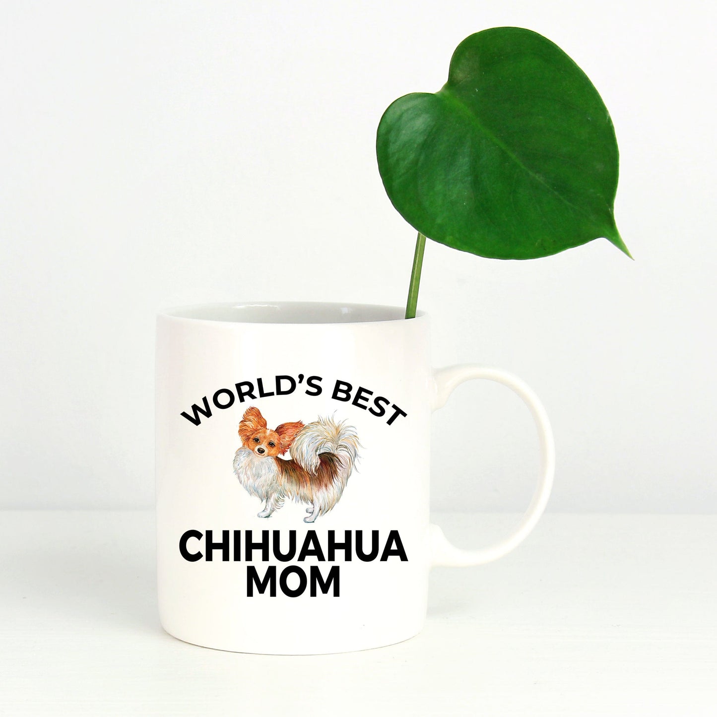 Chihuahua Long Haired Dog Mom Coffee Mug