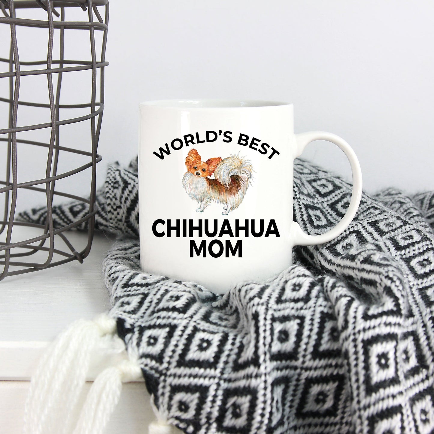 Chihuahua Long Haired Dog Mom Coffee Mug