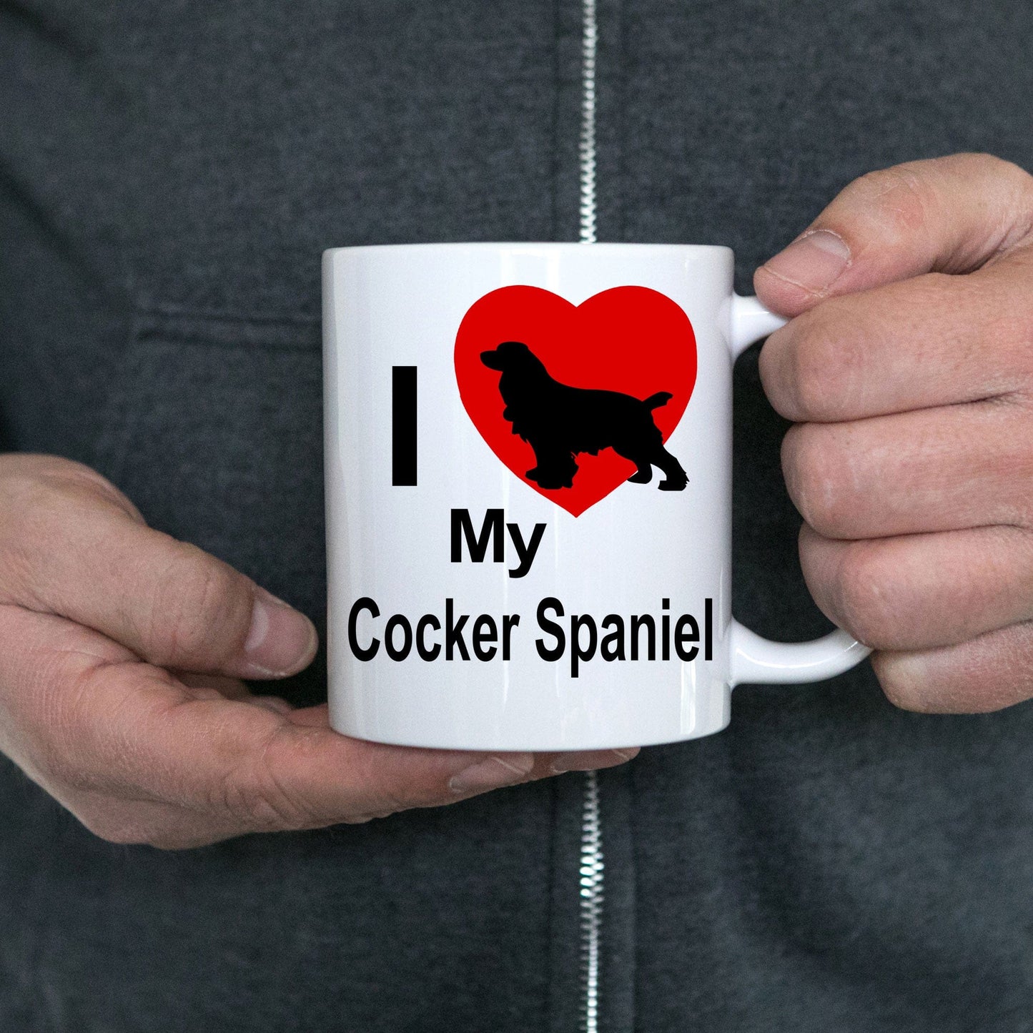 Cocker Spaniel Dog Lover Gift White Ceramic Coffee Mug