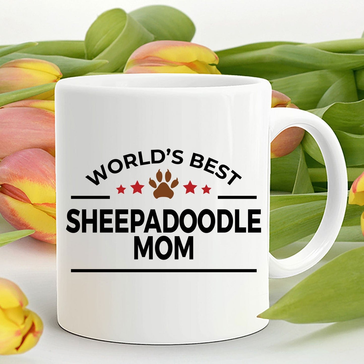 Sheepadoodle Dog Mom Coffee Mug