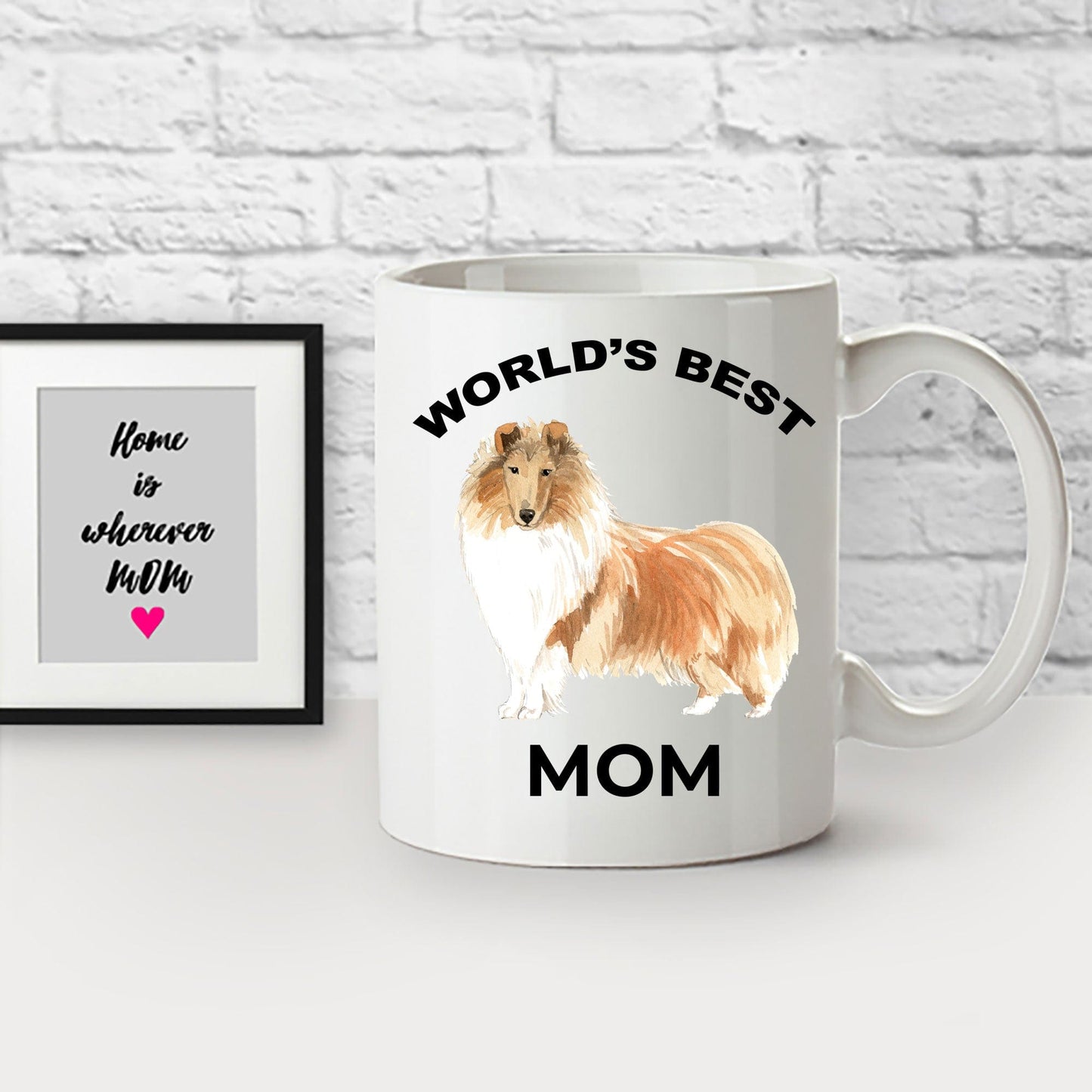 Collie Dog Best Mom Coffee Mug