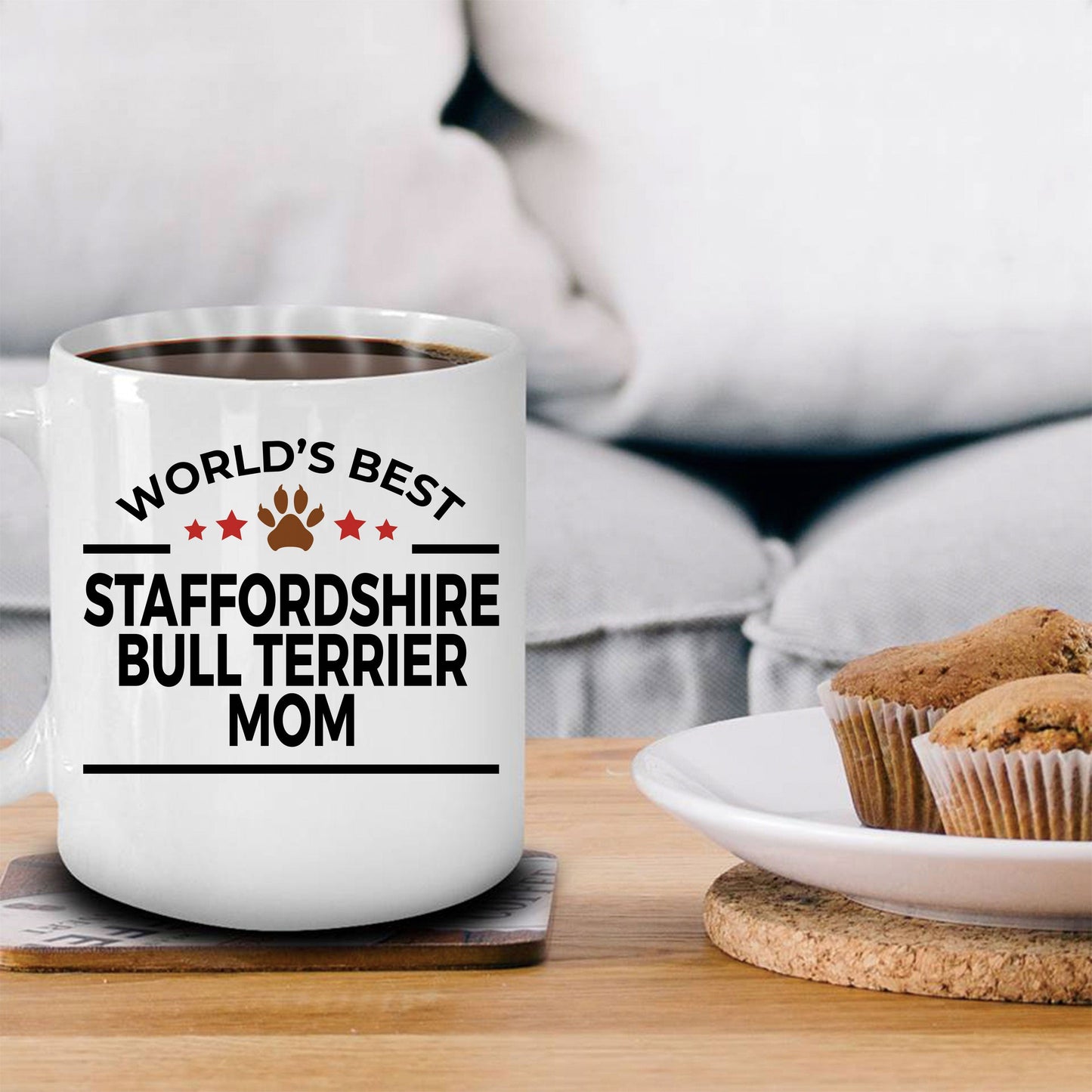 Staffordshire Bull Terrier Dog Mom Mug