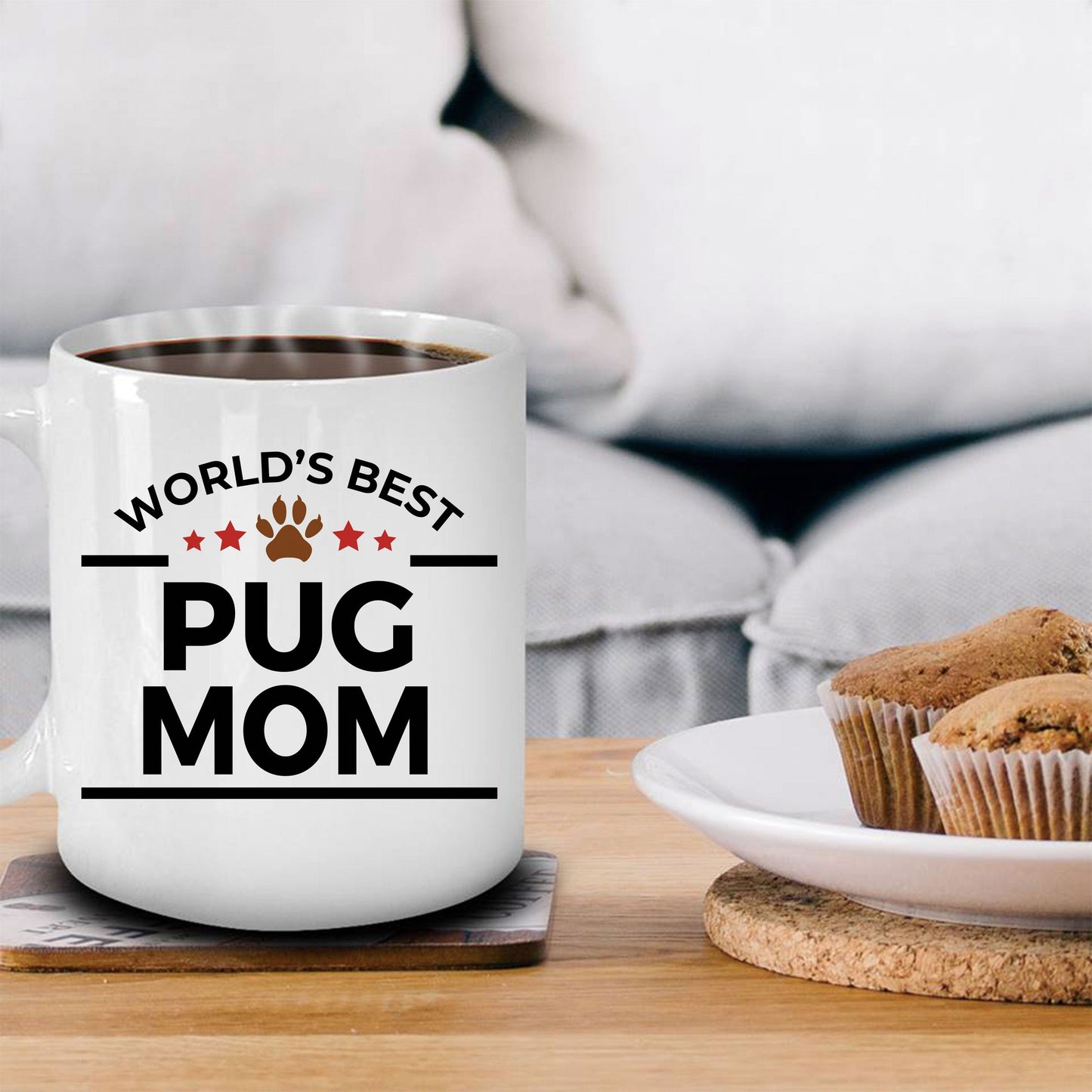 Pug Dog Mom Coffee Mug