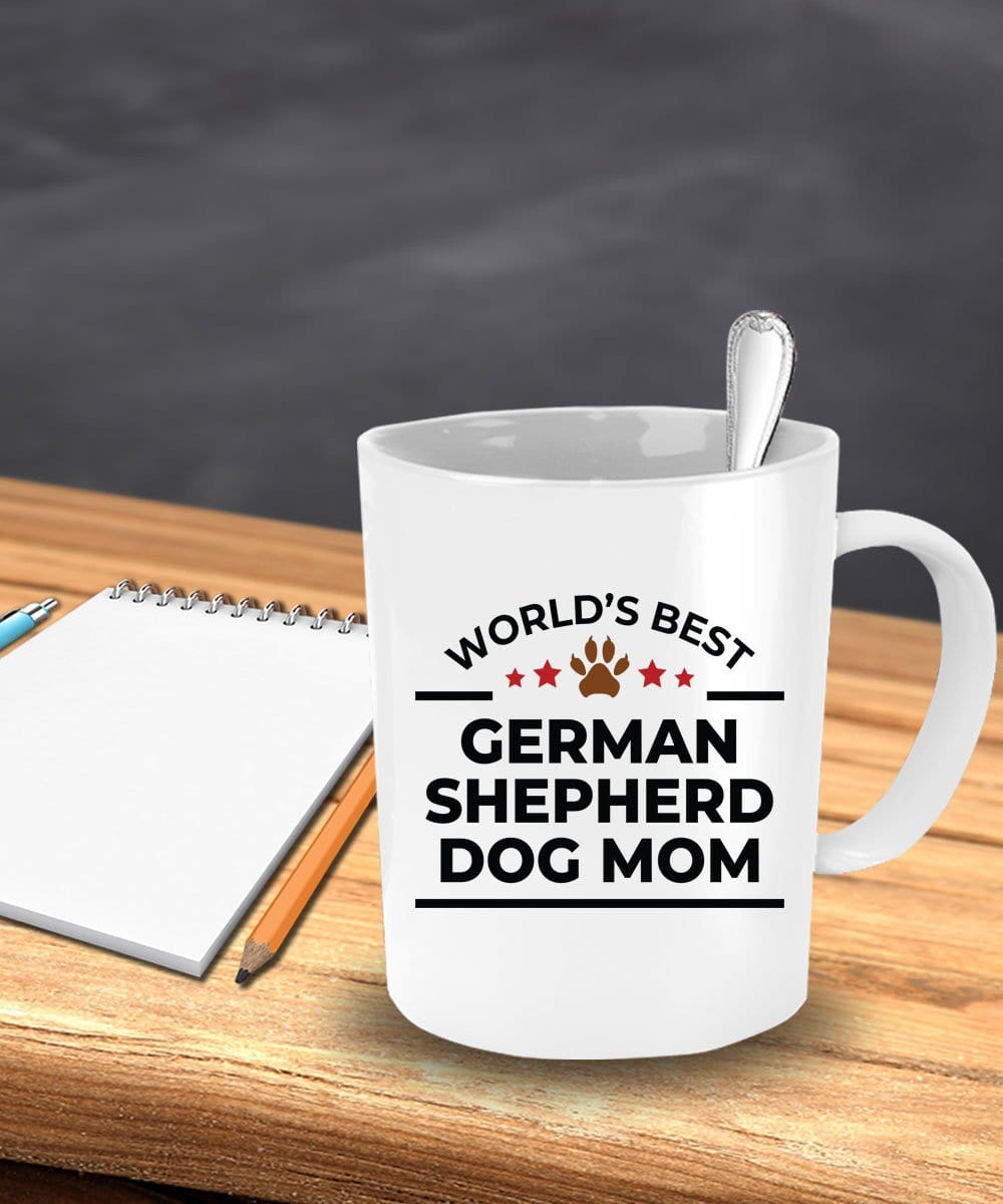 World's Best German Shepherd Dog Mom White Ceramic Mug