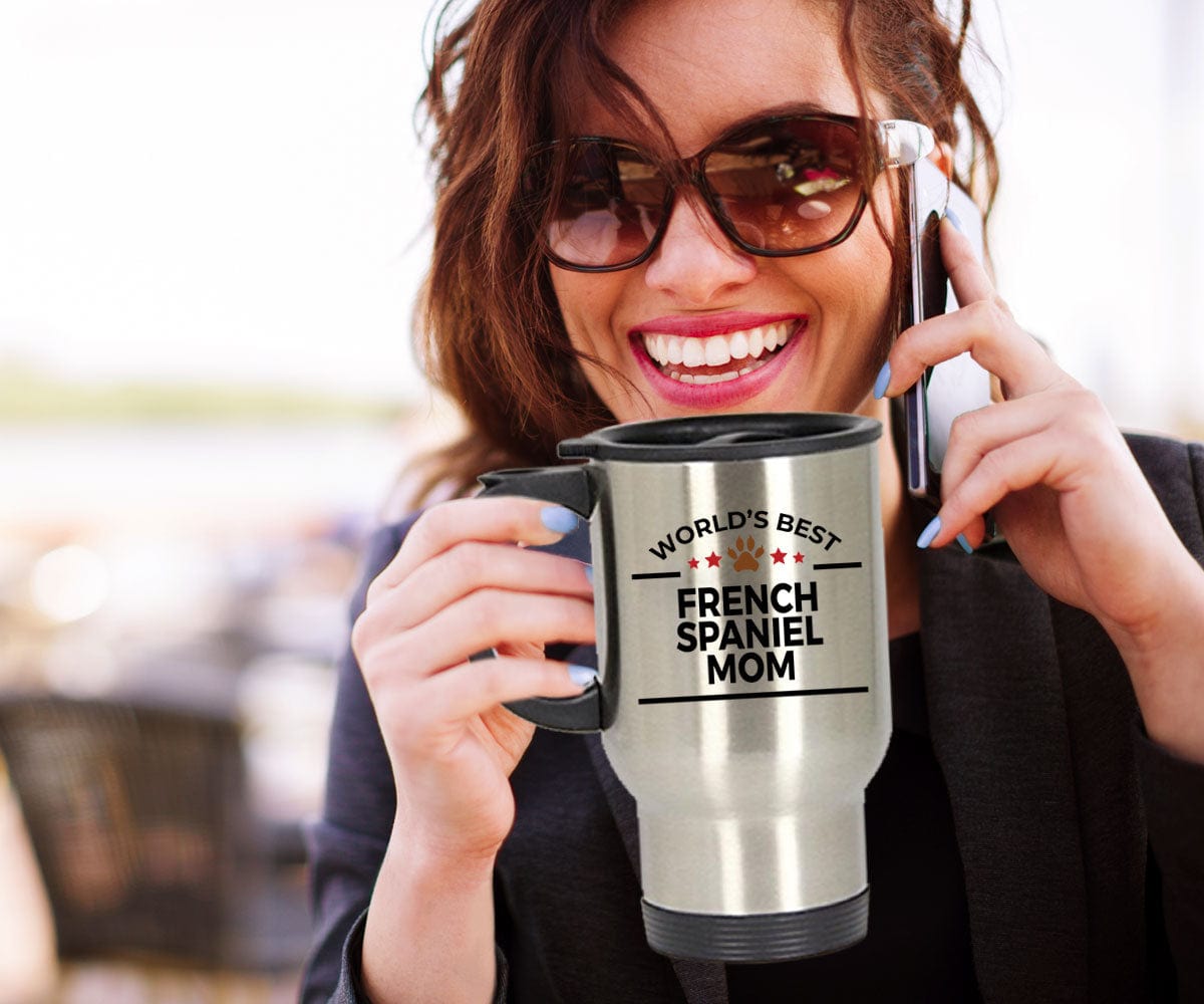 French Spaniel Dog Mom Travel Coffee Mug