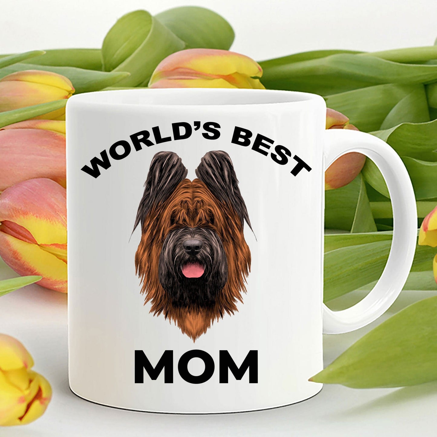 Briard Best Dog Mom Coffee Mug