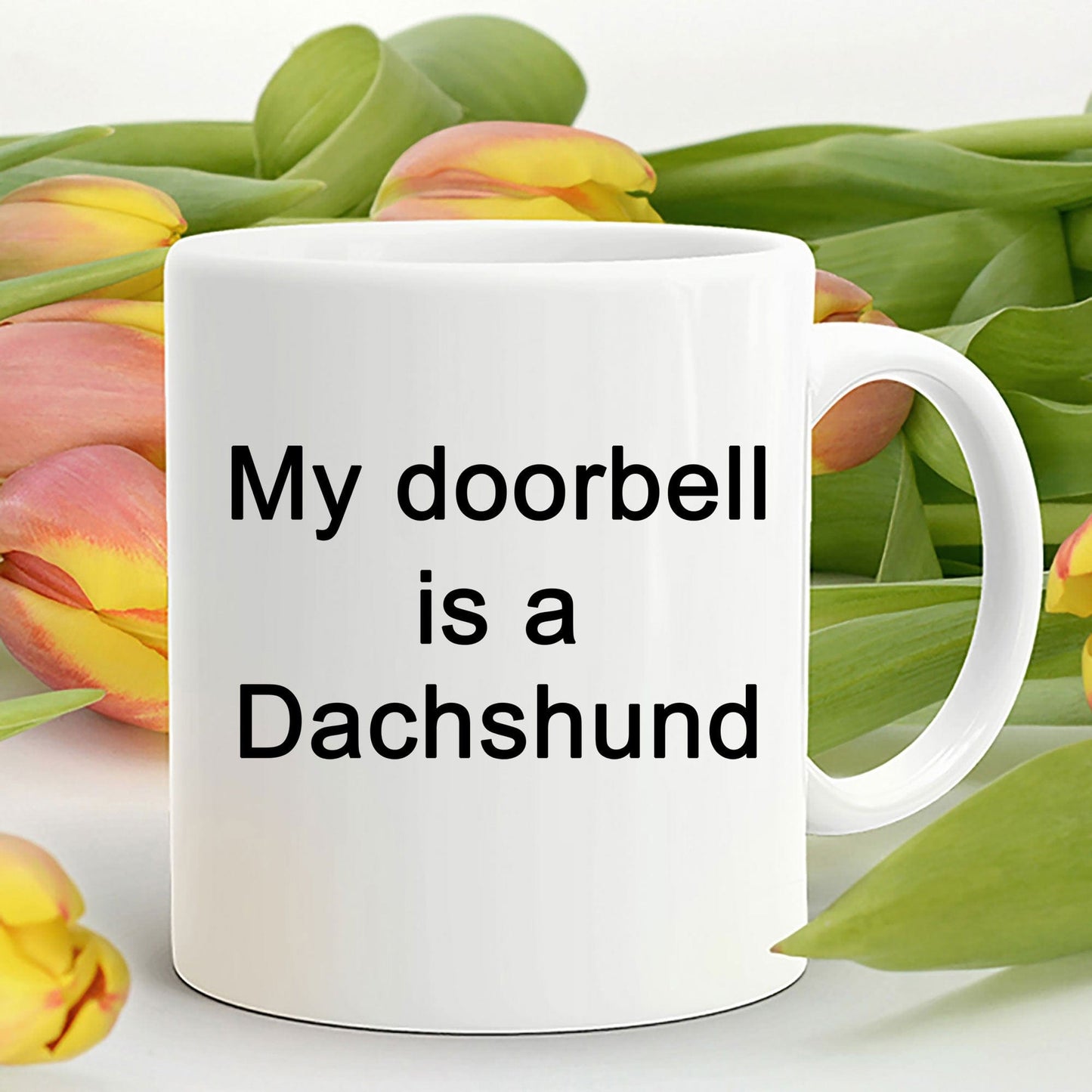 Funny Dachshund Coffee Mug - My Doorbell is a Dachshund