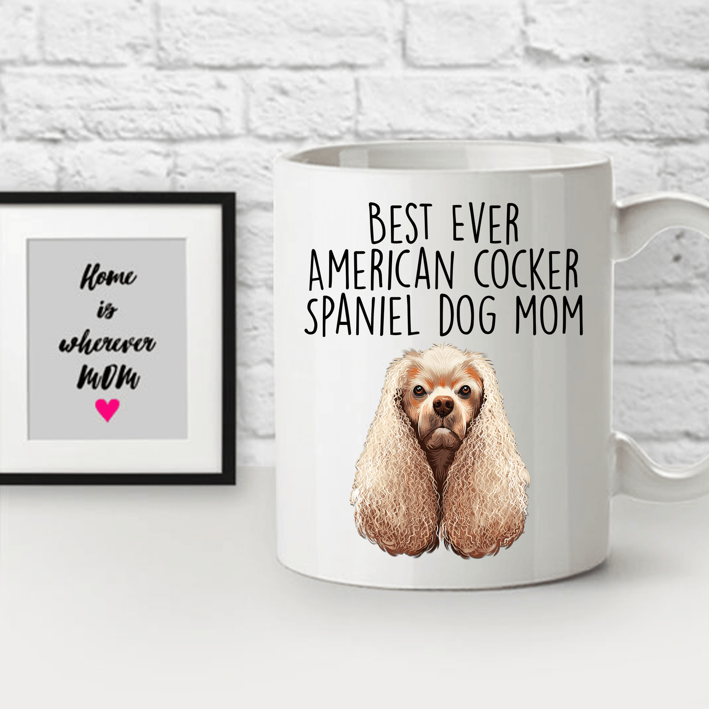 Best Ever American Cocker Spaniel Dog Mom Ceramic Coffee Mug