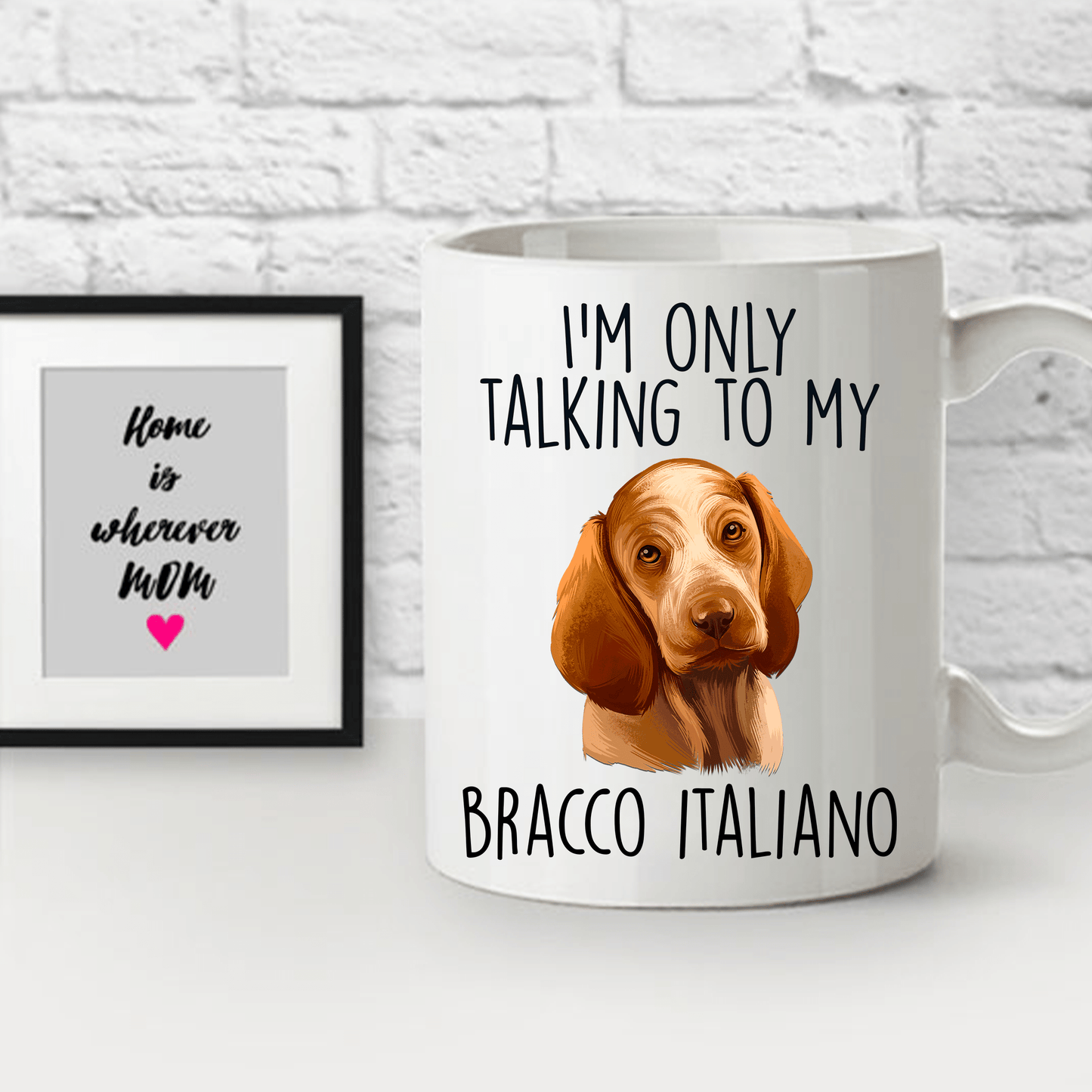 Bracco Italiano Funny Ceramic Coffee Mug - I'm Only Talking to my Dog