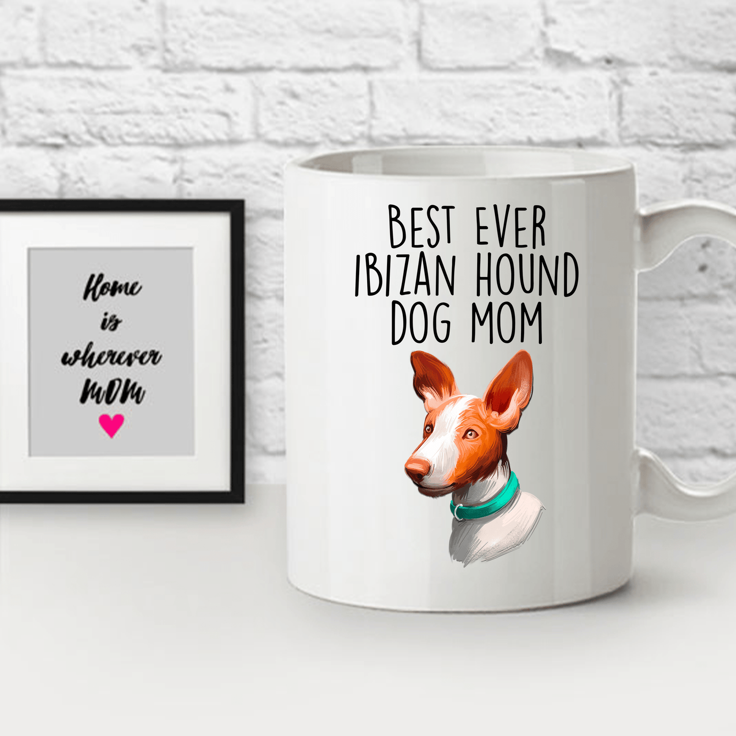 Ibizan Hound World's Best Dog Mom Ceramic Coffee Mug