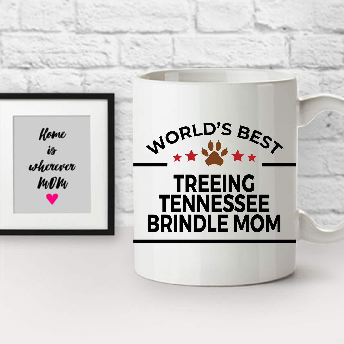 Treeing Tennessee Brindle World's Best Dog Mom Ceramic Coffee Mug