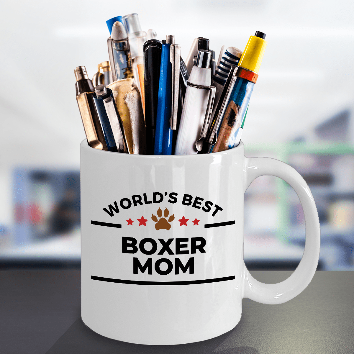 Boxer Mom Ceramic Mug