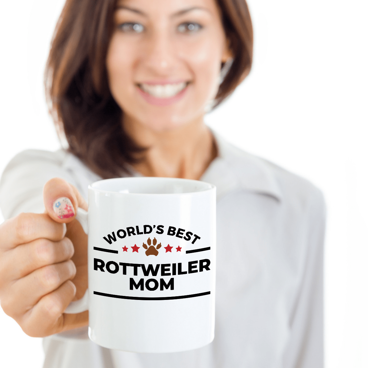 Rottweiler Best Dog Mom Ceramic Coffee Mug