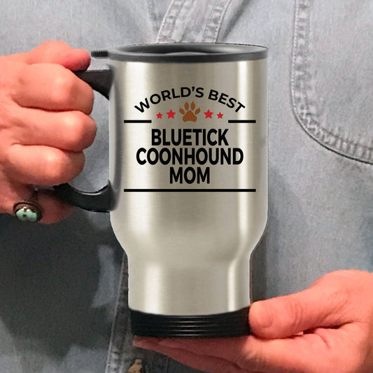 Bluetick Coonhound Dog Mom Travel Mug