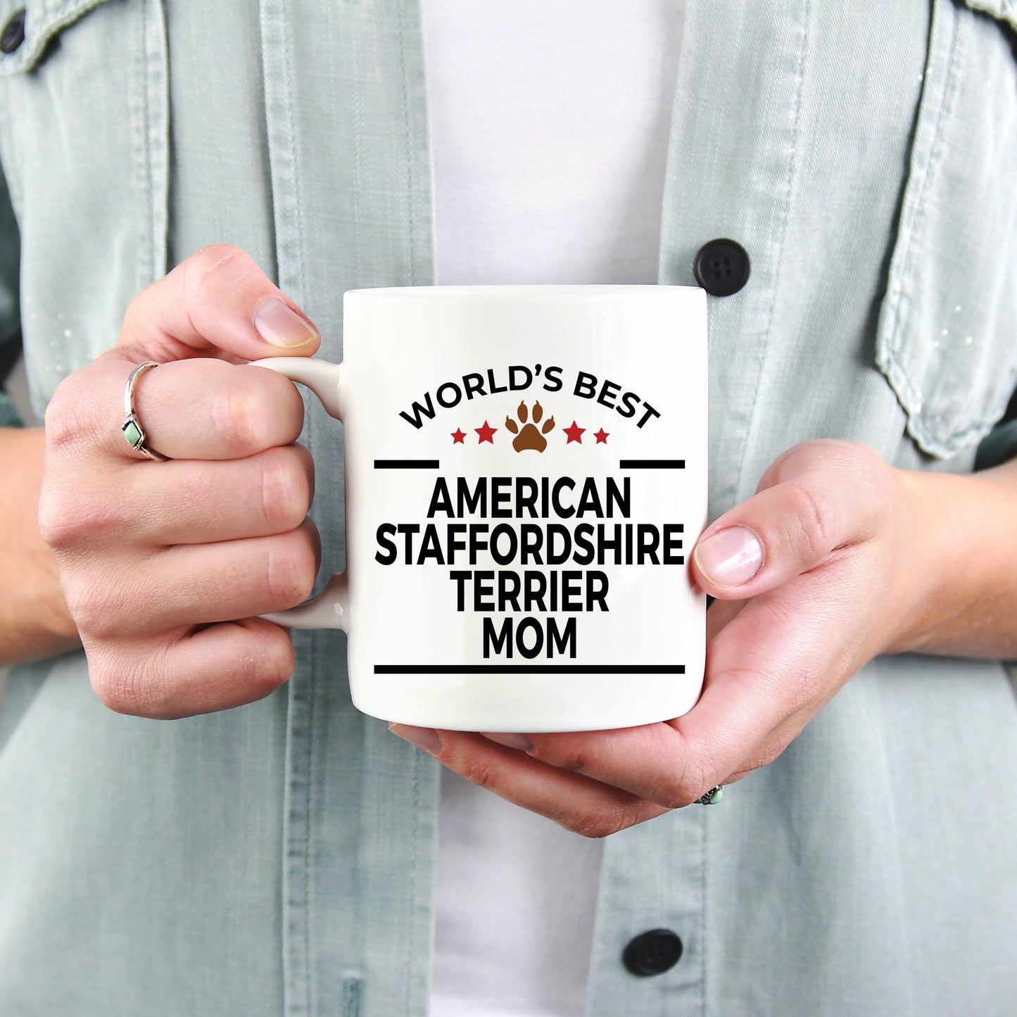 American Staffordshire Terrier Dog Mom Coffee Mug