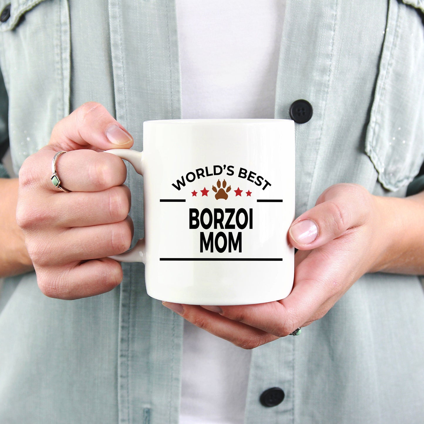 Borzoi Dog Mom Coffee Mug