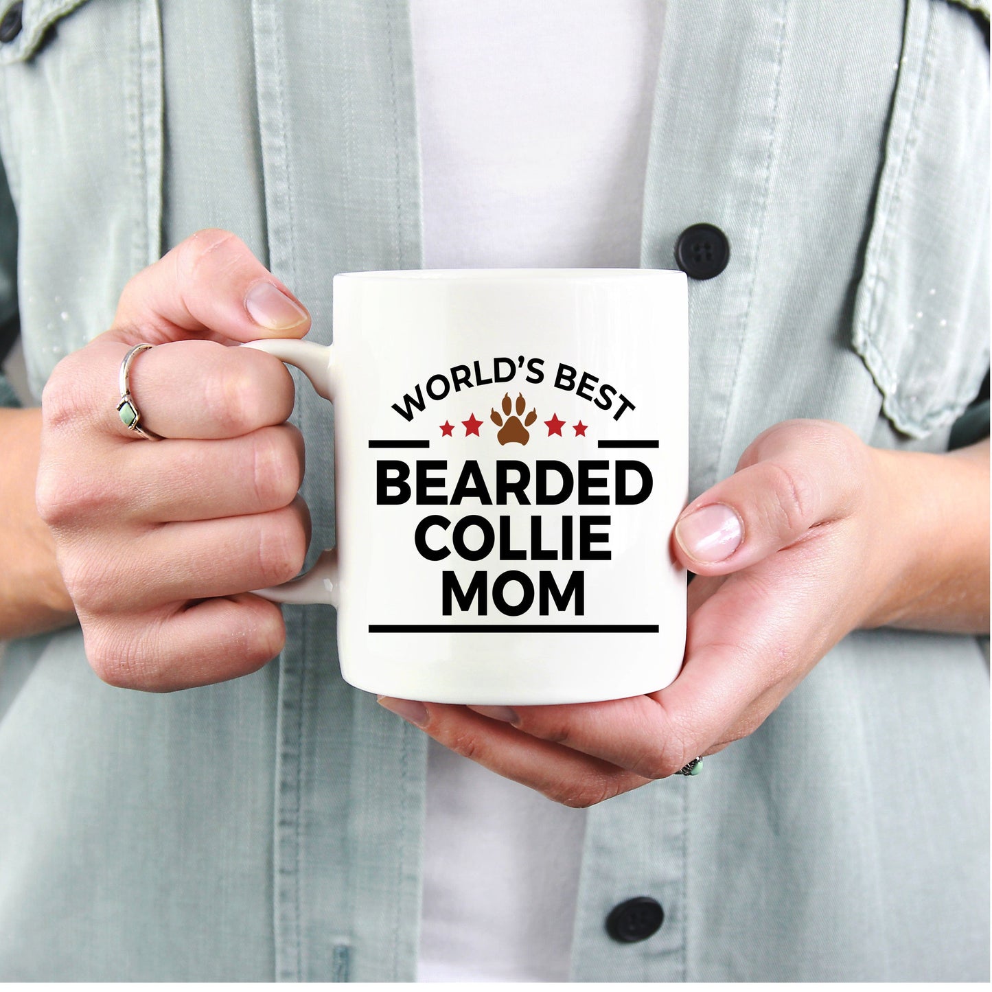 Bearded Collie Dog Mom Coffee Mug