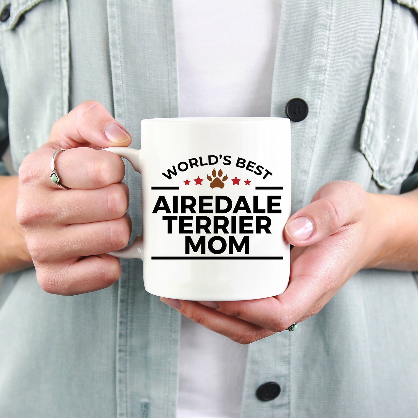 Airedale Terrier Dog Mom Coffee Mug