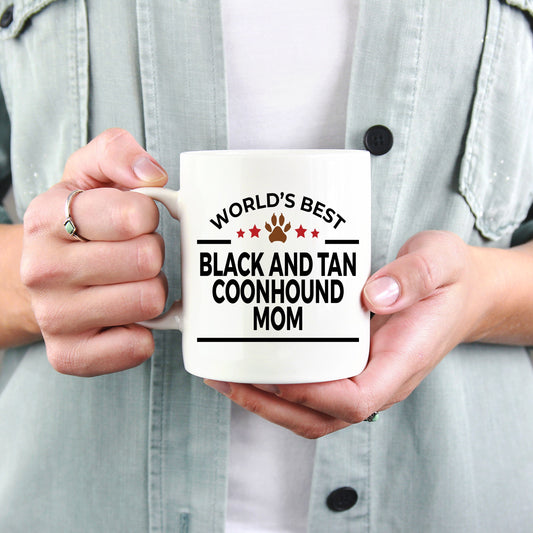 Black and Tan Coonhound Dog Mom Coffee Mug