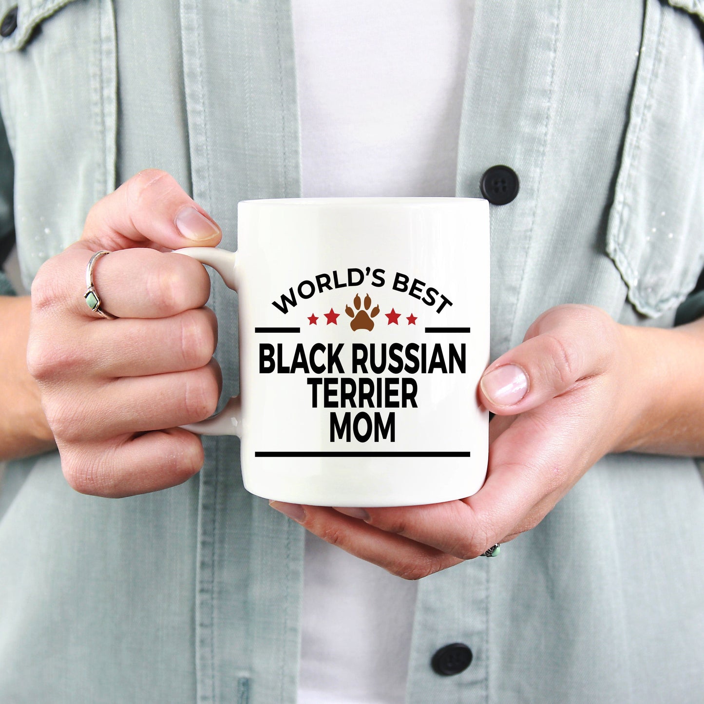 Black Russian Terrier Dog Mom Coffee Mug